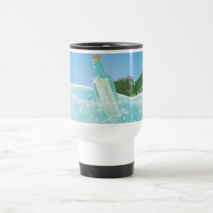 Message in a bottle travel mug