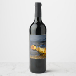 Message In A Bottle Wine Label