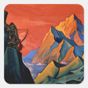 “Message of Shambala” by Nicholas Roerich Square Sticker