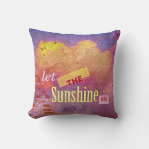 Message on a Wall Throw Pillow