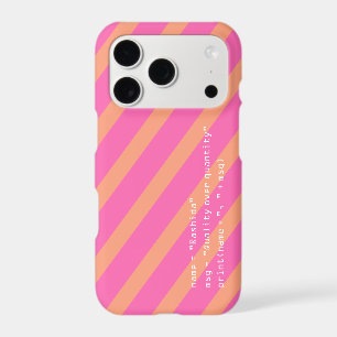 Message Rose Clair Orange Blanc en Code Python