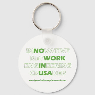 Message to Network Engineers Keychain