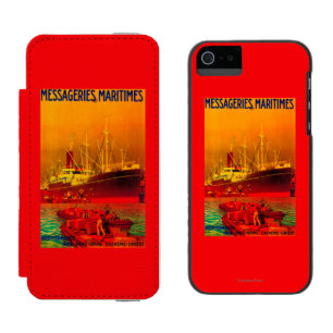 Messageries Maritimes Vintage PosterEurope Incipio Watson™ iPhone 5 Wallet Case