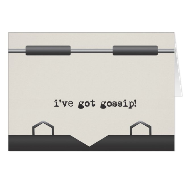 Messages de l'ancienne machine à écrire (Devant Horizontal)