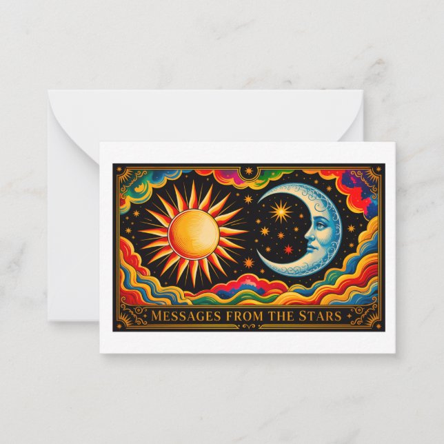 Messages From The Stars - Design 1 Card (Front)