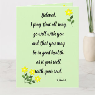 Messages pour la carte de voeux bien-aimée 3 Jean 