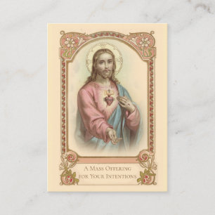 Messe Catholique Offrant Jésus Cartes Saintes