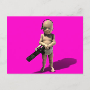 Messed up Kid Postcard