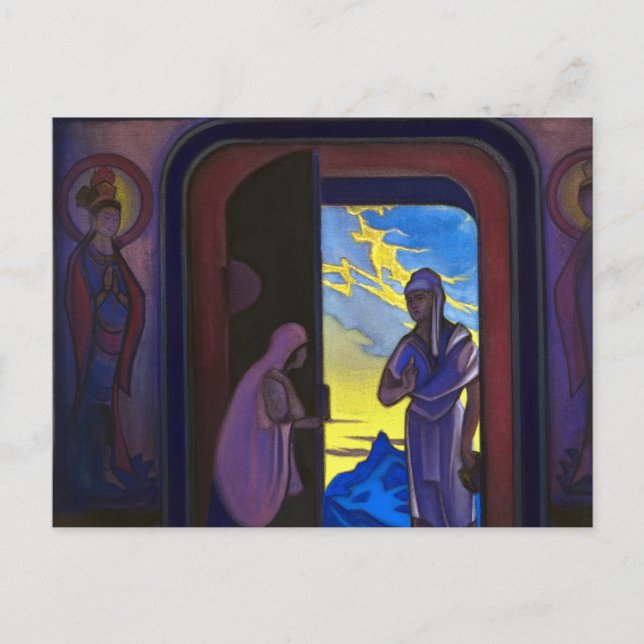 Messenger, 1946 by Nicholas Roerich Postcard (Front)