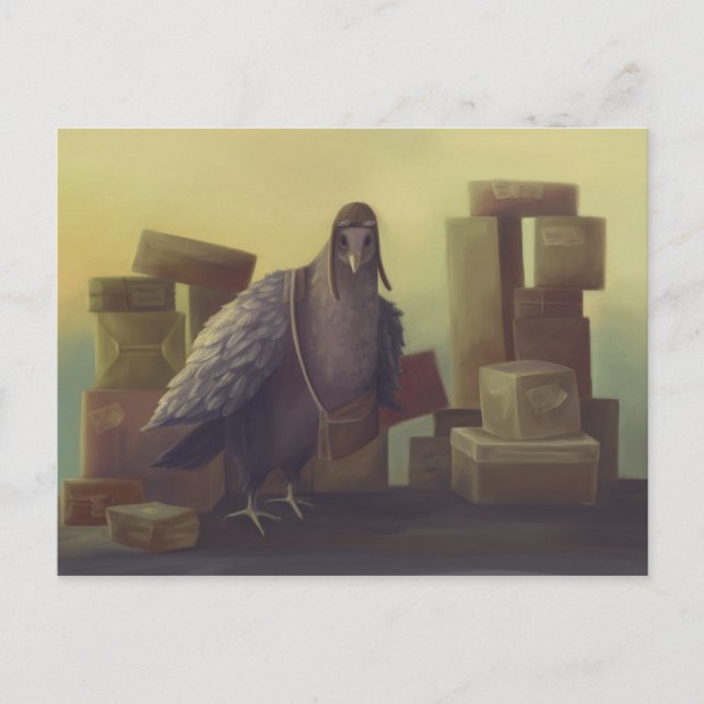 Messenger-pigeon Postcard (Front)