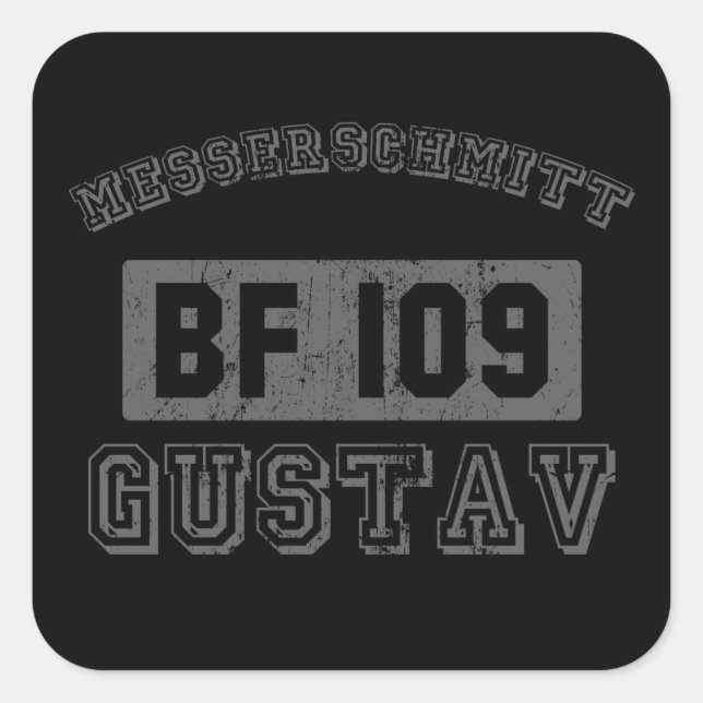 Messerschmitt BF109 Square Sticker (Front)