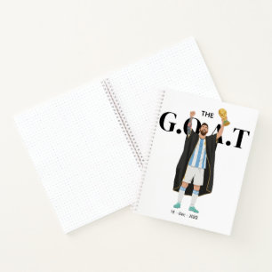 Messi World Cup Champion  Notebook