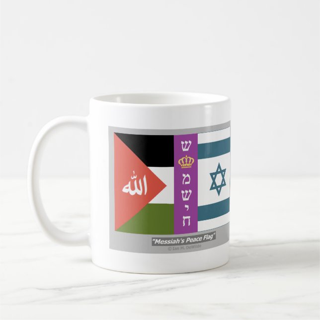Messiah's Peace Flag Mug (Left)