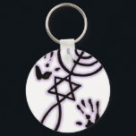 Messianic prints keychain<br><div class="desc">Messianic prints and seal a reminder of theMessianic prophets of old foretelling the coming of the messiah.</div>