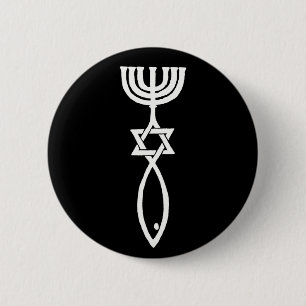 Messianic symbol 2 inch round button