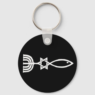 Messianic symbol keychain