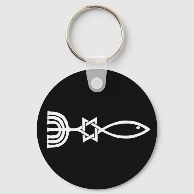 Messianic symbol keychain (Front)