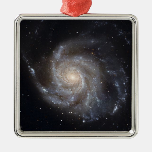 Messier 101, the Pinwheel Galaxy Metal Ornament (Front)