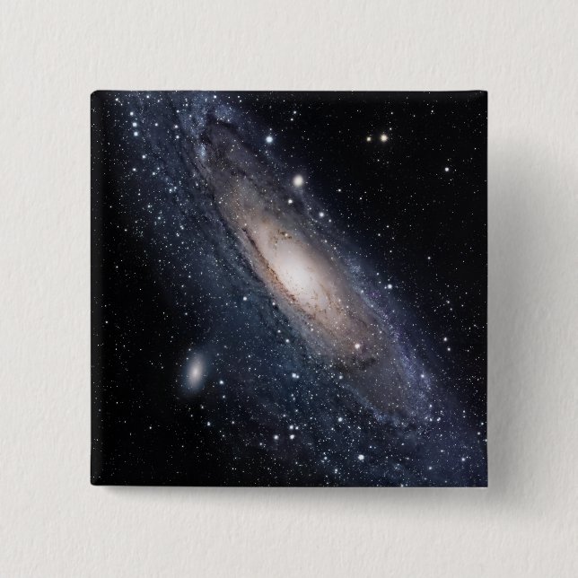 Messier 31, The Great Galaxy in Andromeda 2 Inch Square Button (Front)
