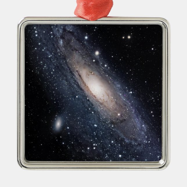 Messier 31, The Great Galaxy in Andromeda Metal Ornament (Front)