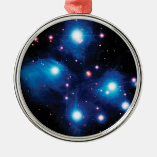 Messier 45 Pleiades Star Cluster NASA Space Photo Metal Ornament