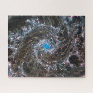 Messier 74 (M74) Galaxy   NGC 628   MIRI   JWST Jigsaw Puzzle