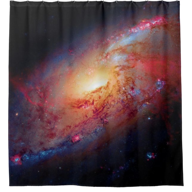 Messier M106 Spiral Galaxy Outer Space Photo (Front)