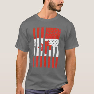 Messy Bun Canadian Mom Happy Canada Day Flag 1Th O T-Shirt