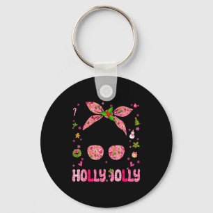 Messy Bun Christmas Nk Coquette Christmas Girls To Keychain