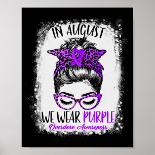 Messy Bun Leopard August We Wear Purple Overdose A Poster