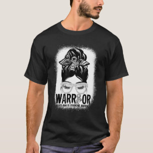 Messy Bun Leopard Zebra Ribbon Ehlers Danlos Warri T-Shirt