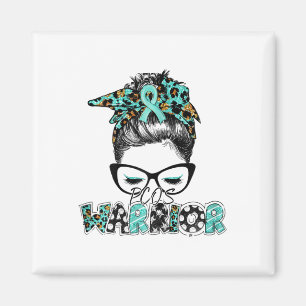 Messy Bun Pcos Polycystic Ovarian Syndrome Awarene Magnet