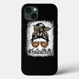 Messy Bun Player Bleached Football Mom Life With L iPhone 13 Case