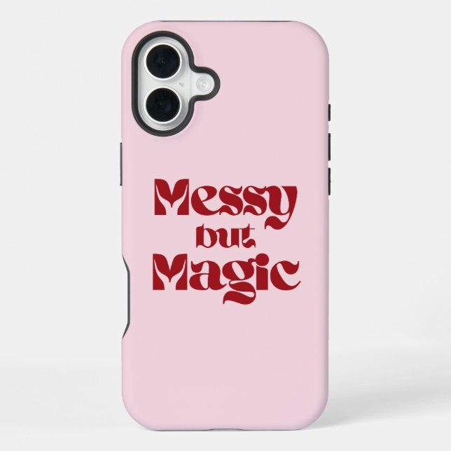 messy but magic iPhone case (Back)