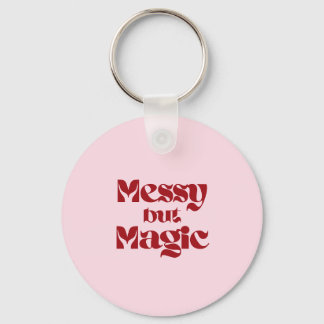 messy but magic keychain