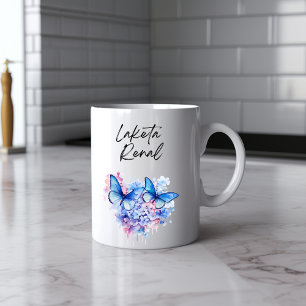 Messy Butterfly Watercolor Mug