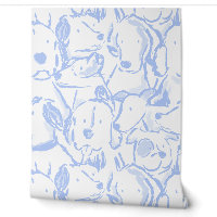 Messy Dog Sketches - Animal Sketch - Coastal Blue