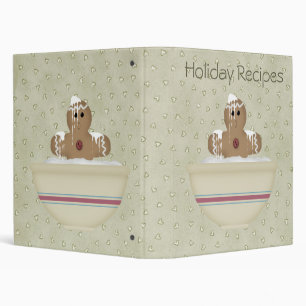 Messy Gingerbread Man Recipe Binder