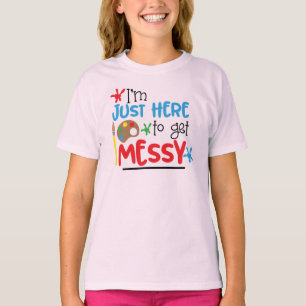 Messy  - Girls' Hanes TAGLESS® T-Shirt