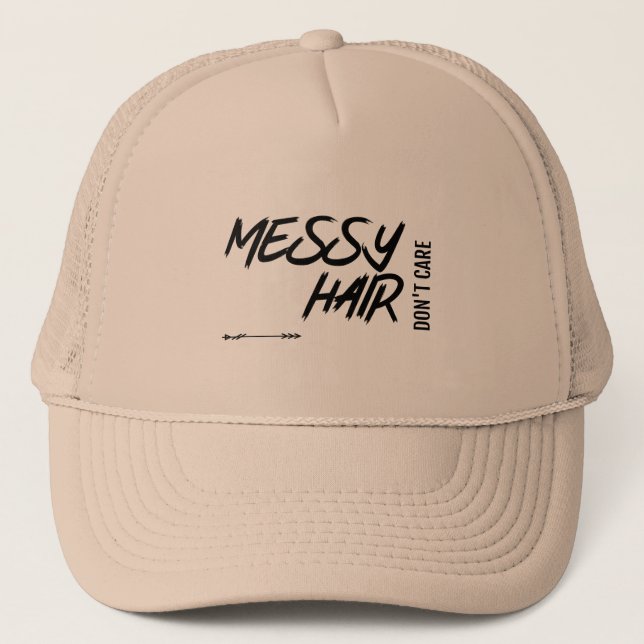 MESSY HAIR NE S'OCCUPE PAS DU CASQUETTE DE BASEBAL (Devant)