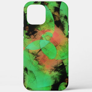  Messy overlapping textured salmon green spirals T iPhone 12 Pro Max Case