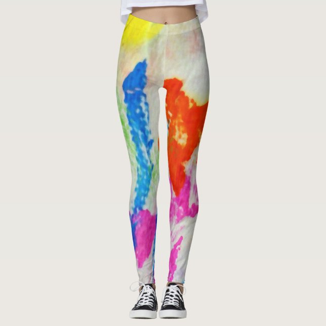 Messy Paint Leggings (Front)