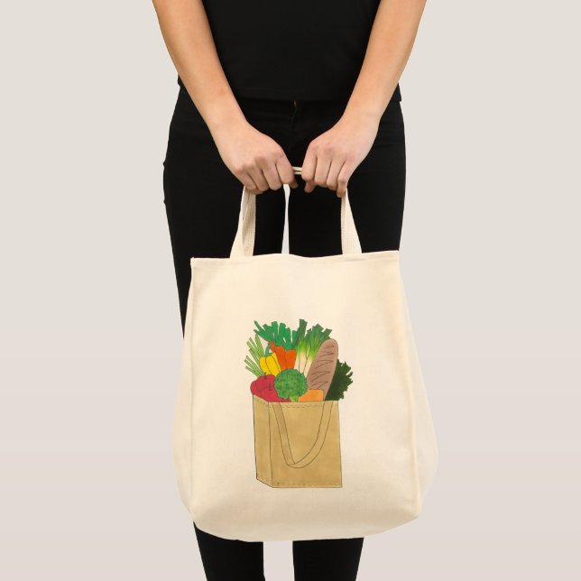 Meta Bag of Groceries Food Shopping Fruit Veggies (Front (Product))