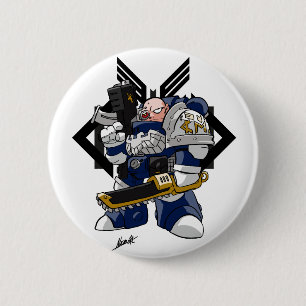 META Warrior Badge 2 Inch Round Button