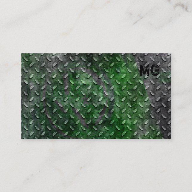 Métal 2 d'entrepreneur de construction de carte de (Devant)