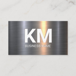 Metal Aluminum Shine   Industrial Finish Business Card