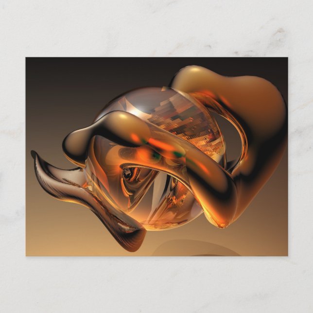 Metal and Glass Postcard (Front)