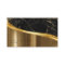 Metal and Glitter Marble Wave Black Gold ID808