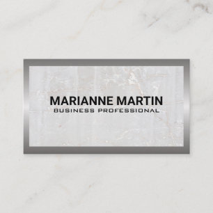 Metal and Marble Business Card