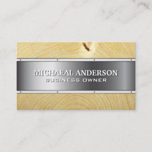 Metal and Wood Business Card